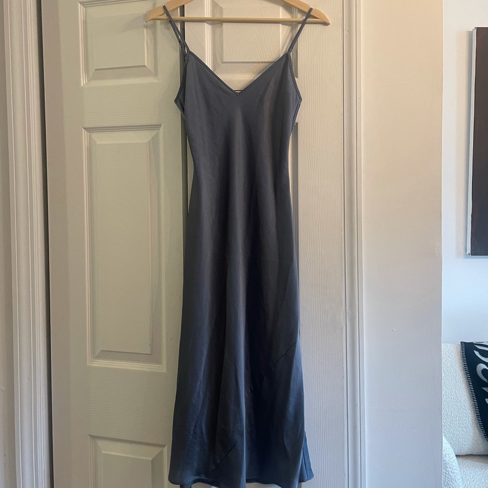 Aritzia ICONIC Slip Dress XXS Soft Blue